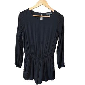 Catch Me Black Romper Cut Out Back Size Small